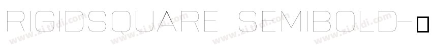 RigidSquare SemiBold字体转换